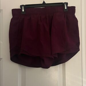 Women's Burgundy Shorts